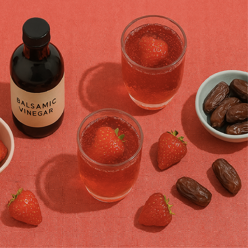 Balsamic Soda Water Strawberry