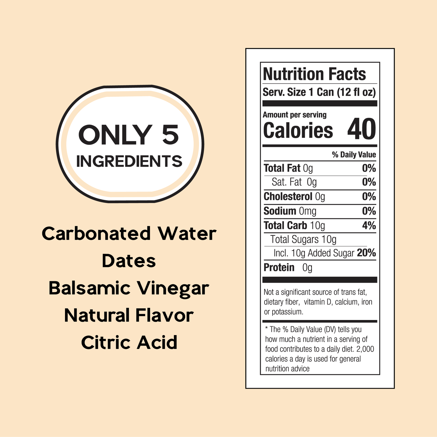 Balsamic Soda Water Peach
